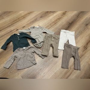 H&M beige baby 6 piece lot